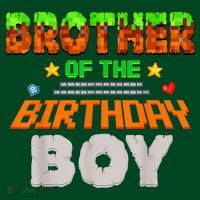 Brother Of The Birthday Boy Video Gamer Pixel Number T-Shirt thumb 7