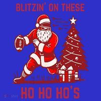 Blitzing On These Ho Ho Ho's Funny Santa Football Christmas  Women's Tank Top thumb 5
