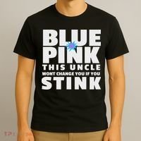 Blue Or This Uncle Wont Change You If You Stink T-Shirt thumb 3