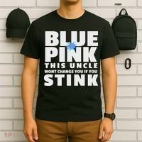 Blue Or This Uncle Wont Change You If You Stink T-Shirt thumb 6