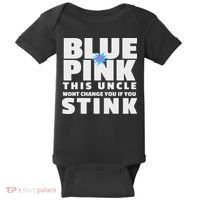 Blue Or This Uncle Wont Change You If You Stink Baby Bodysuit thumb 0