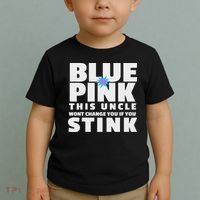 Blue Or This Uncle Wont Change You If You Stink Toddler T-Shirt thumb 2