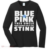 Blue Or This Uncle Wont Change You If You Stink Women's Long Sleeve Shirt thumb 0