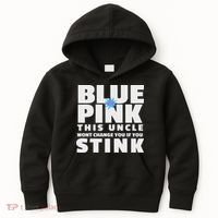 Blue Or This Uncle Wont Change You If You Stink Kids Hoodie thumb 0