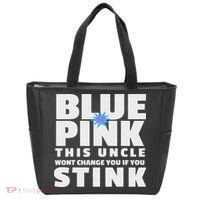 Blue Or This Uncle Wont Change You If You Stink Tote Bag thumb 0