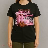 Boots On The Ground, Cowgirl Linedance, Boot Cowboy Western T-Shirt thumb 4