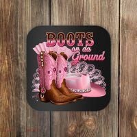 Boots On The Ground, Cowgirl Linedance, Boot Cowboy Western Coaster thumb 0