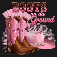 Boots On The Ground, Cowgirl Linedance, Boot Cowboy Western Mousepad thumb 1