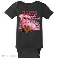 Boots On The Ground, Cowgirl Linedance, Boot Cowboy Western Baby Bodysuit thumb 0