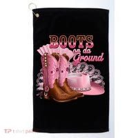 Boots On The Ground, Cowgirl Linedance, Boot Cowboy Western Golf Towel thumb 0