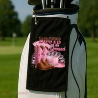 Boots On The Ground, Cowgirl Linedance, Boot Cowboy Western Golf Towel thumb 2