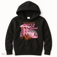 Boots On The Ground, Cowgirl Linedance, Boot Cowboy Western Kids Hoodie thumb 0