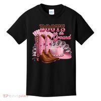 Boots On The Ground, Cowgirl Linedance, Boot Cowboy Western Kids T-Shirt thumb 0