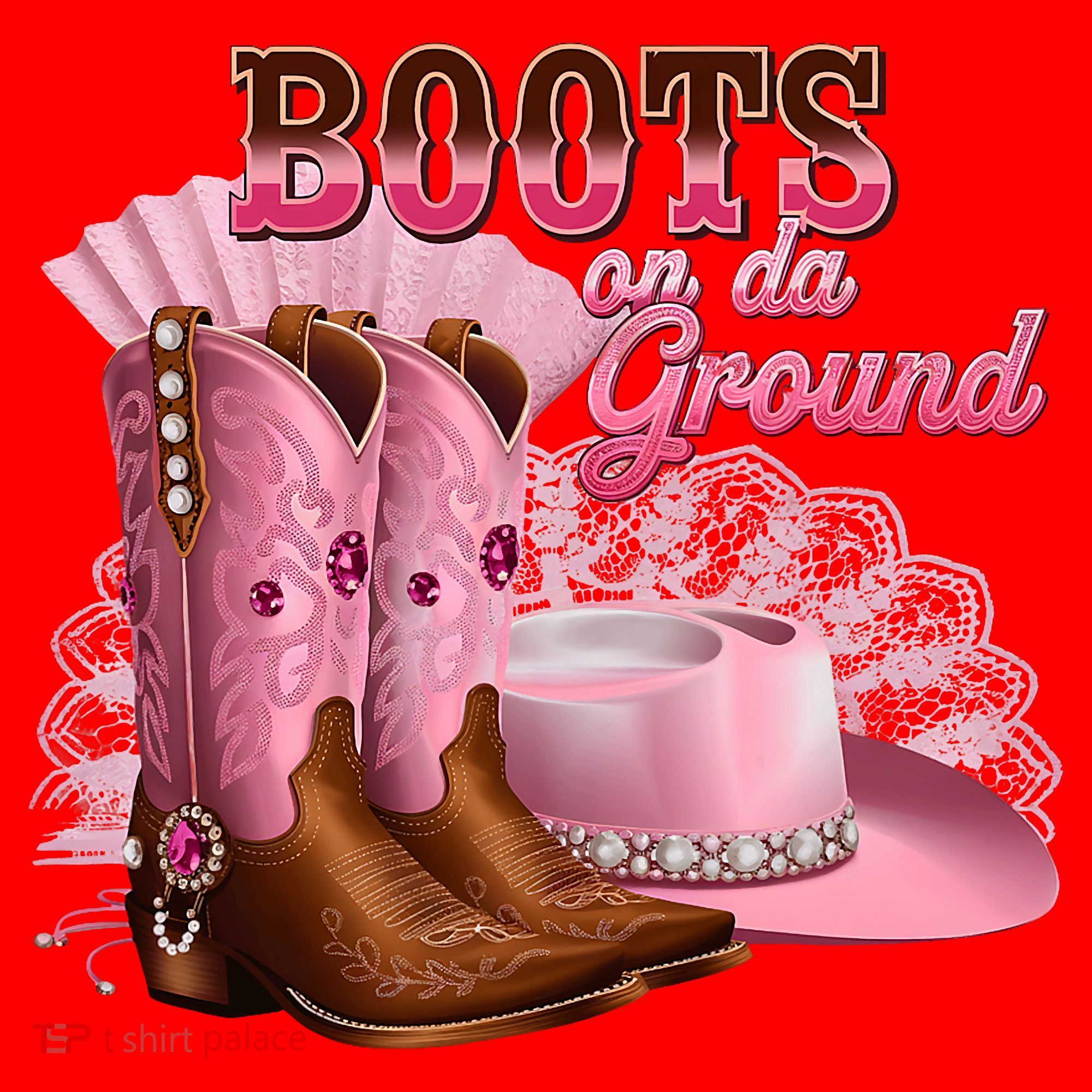 Boots On The Ground, Cowgirl Linedance, Boot Cowboy Western Santa Hat