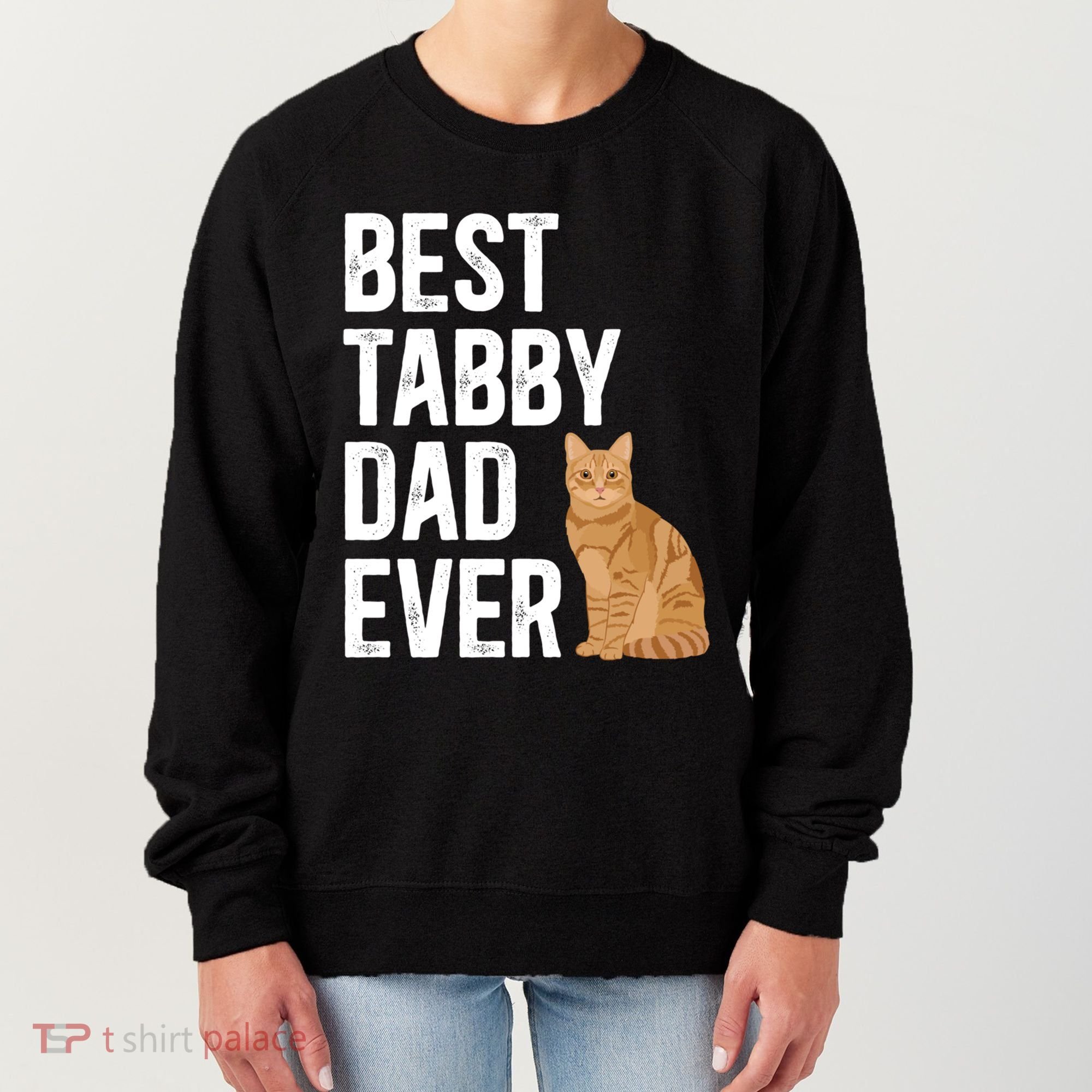 Best Orange Tabby Cat Dad Ever Orange Tabby Cat Owner Gift Women's Sweatshirt