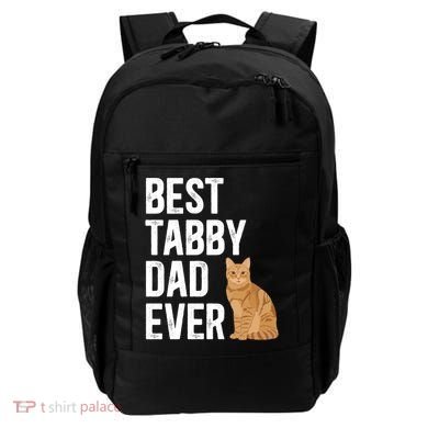 Best Orange Tabby Cat Dad Ever Orange Tabby Cat Owner Gift Backpack