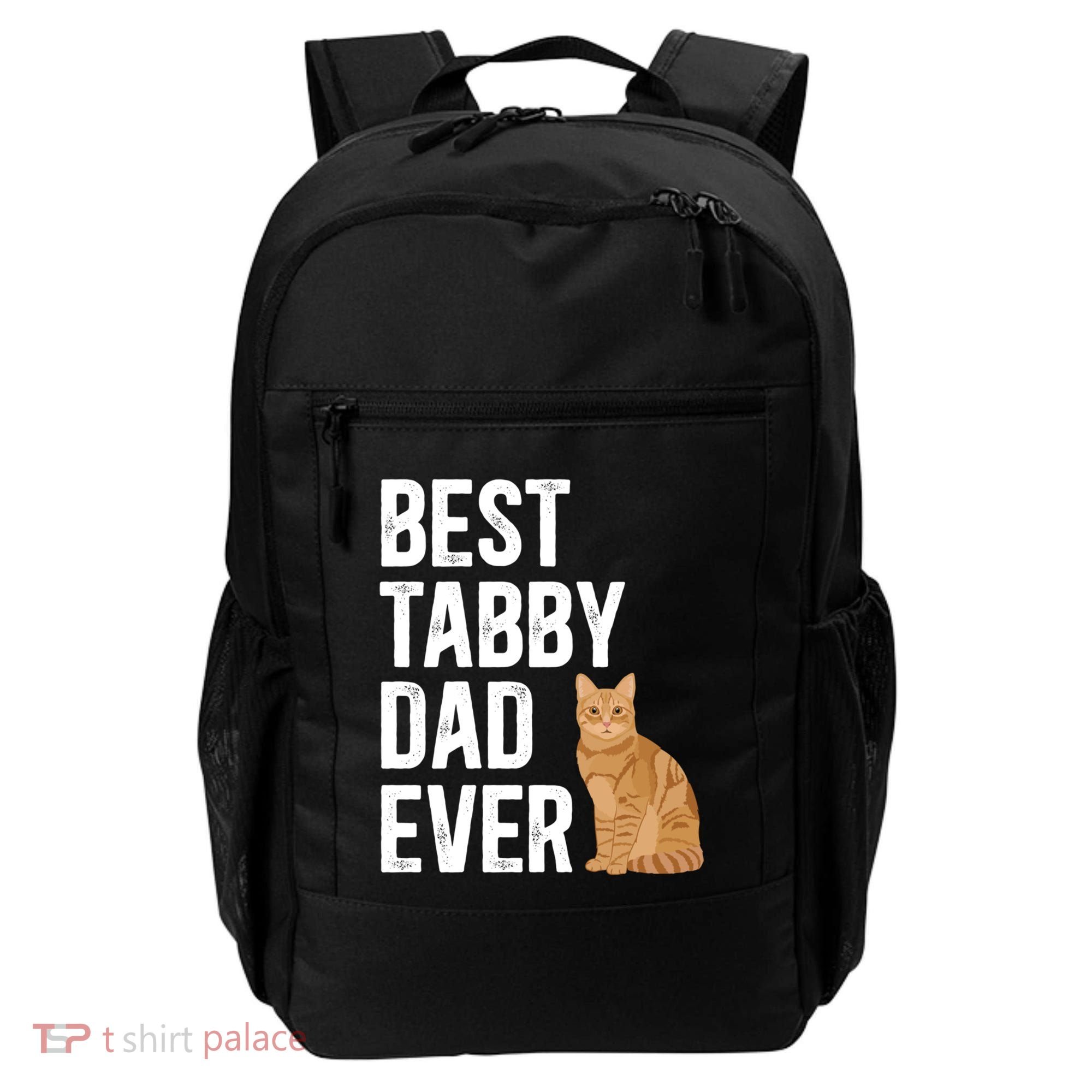 Best Orange Tabby Cat Dad Ever Orange Tabby Cat Owner Gift Backpack