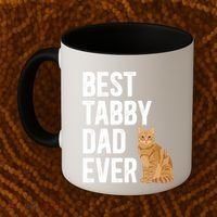Best Orange Tabby Cat Dad Ever Orange Tabby Cat Owner Gift Coffee Mug thumb 2