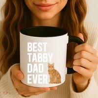 Best Orange Tabby Cat Dad Ever Orange Tabby Cat Owner Gift Coffee Mug thumb 3
