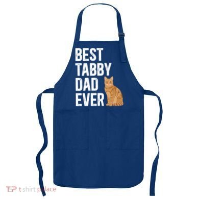 Best Orange Tabby Cat Dad Ever Orange Tabby Cat Owner Gift Apron