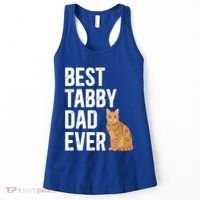 Best Orange Tabby Cat Dad Ever Orange Tabby Cat Owner Gift Women's Tank Top thumb 0