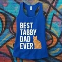 Best Orange Tabby Cat Dad Ever Orange Tabby Cat Owner Gift Women's Tank Top thumb 3