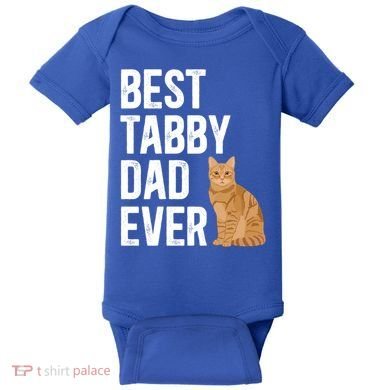 Best Orange Tabby Cat Dad Ever Orange Tabby Cat Owner Gift Baby Bodysuit
