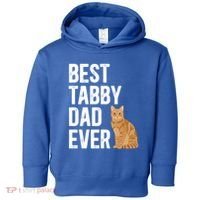 Best Orange Tabby Cat Dad Ever Orange Tabby Cat Owner Gift Toddler Hoodie thumb 0