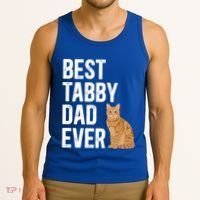 Best Orange Tabby Cat Dad Ever Orange Tabby Cat Owner Gift Tank Top thumb 3