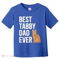 Best Orange Tabby Cat Dad Ever Orange Tabby Cat Owner Gift Toddler T-Shirt thumb 0