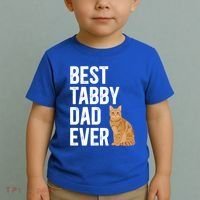 Best Orange Tabby Cat Dad Ever Orange Tabby Cat Owner Gift Toddler T-Shirt thumb 2