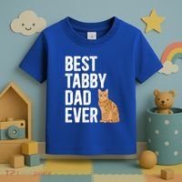 Best Orange Tabby Cat Dad Ever Orange Tabby Cat Owner Gift Toddler T-Shirt thumb 3