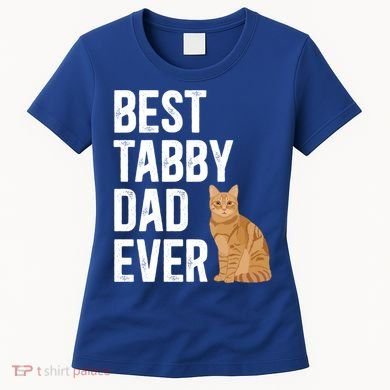 Best Orange Tabby Cat Dad Ever Orange Tabby Cat Owner Gift Women's T-Shirt