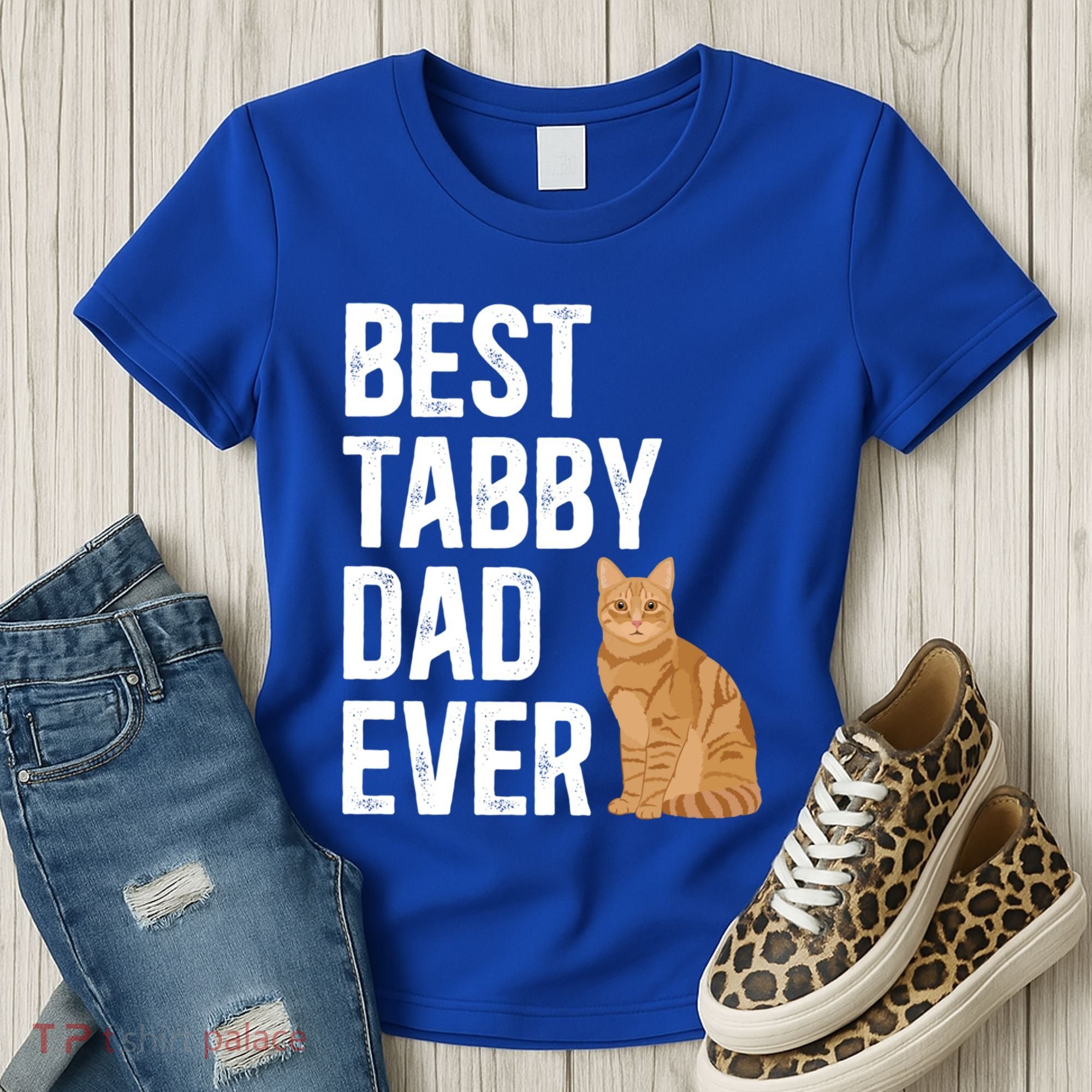 Best Orange Tabby Cat Dad Ever Orange Tabby Cat Owner Gift Women's T-Shirt
