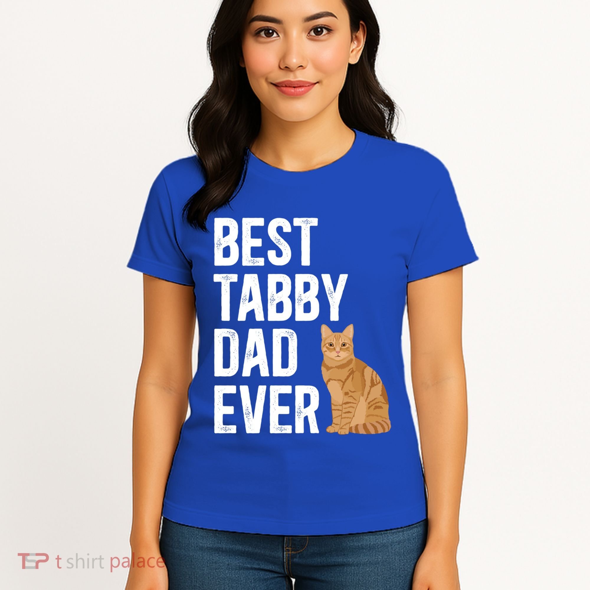 Best Orange Tabby Cat Dad Ever Orange Tabby Cat Owner Gift Women's T-Shirt
