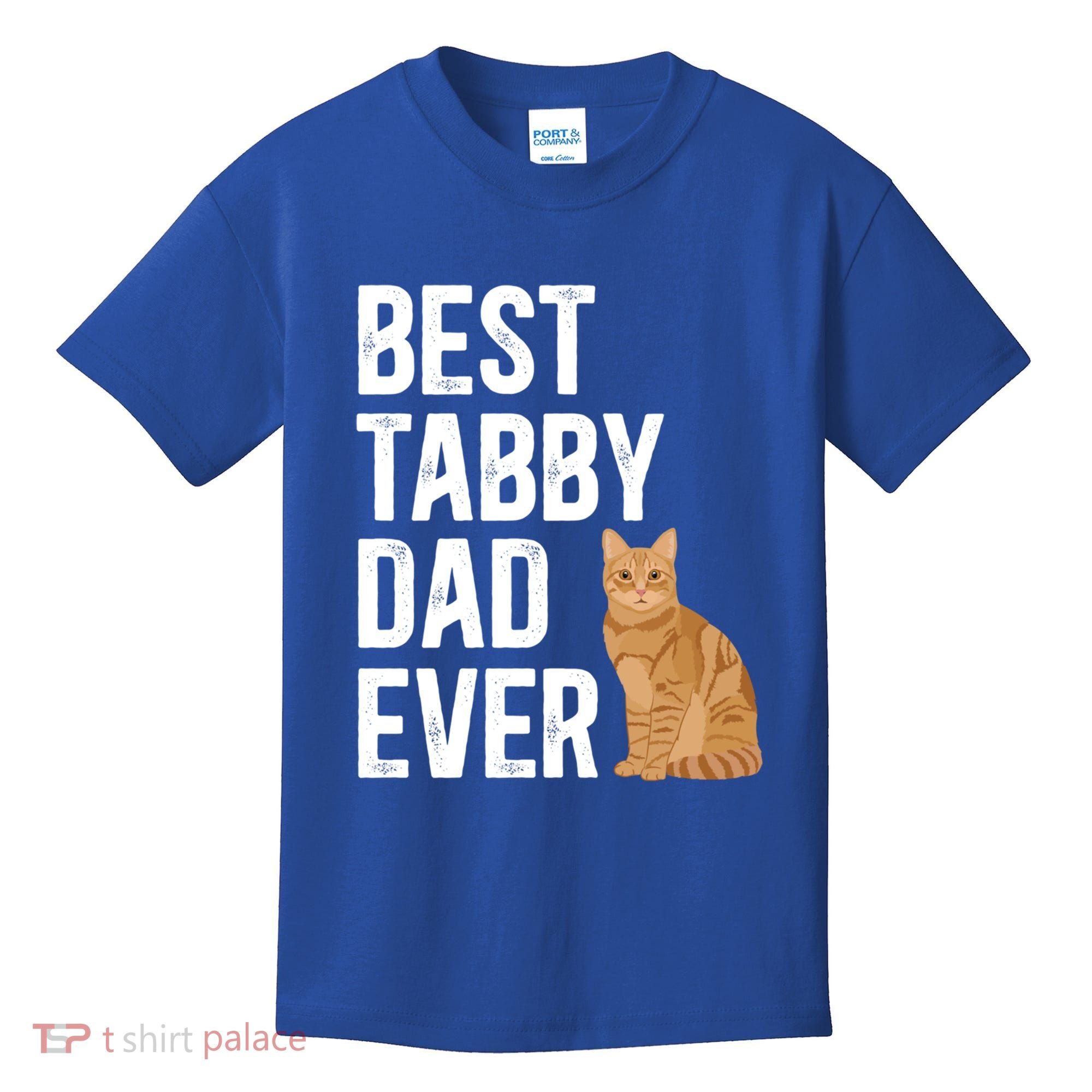 Best Orange Tabby Cat Dad Ever Orange Tabby Cat Owner Gift Kids T-Shirt