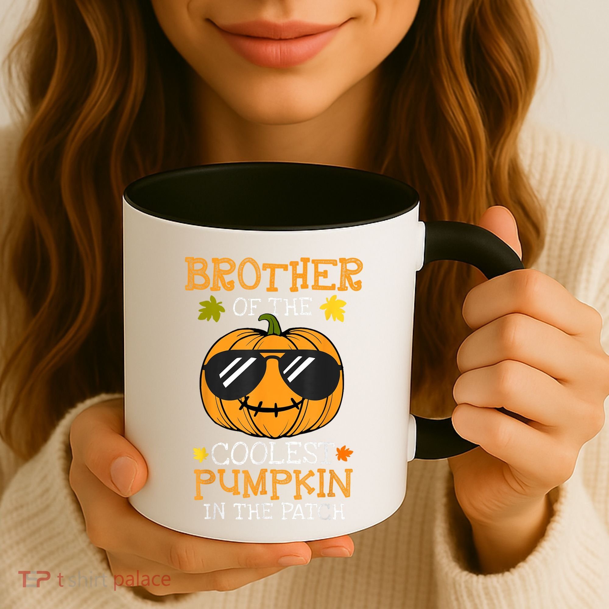 Brother Of The Coolest Pumpkin In The Patch Halloween Boy Coffee Mug