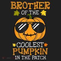 Brother Of The Coolest Pumpkin In The Patch Halloween Boy Beanie thumb 2