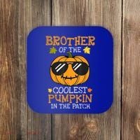 Brother Of The Coolest Pumpkin In The Patch Halloween Boy Coaster thumb 0