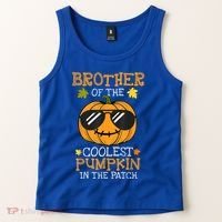 Brother Of The Coolest Pumpkin In The Patch Halloween Boy Tank Top thumb 2