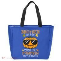 Brother Of The Coolest Pumpkin In The Patch Halloween Boy Tote Bag thumb 0