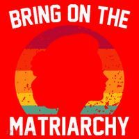 Bring On The Matriarchy Funny Humorous Feminist Statement Santa Hat thumb 1