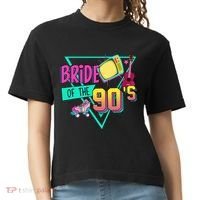 Bride Of The 90s Retro 90s Bride Bachelorette Party Comfort Colors Boxy T-Shirt thumb 0