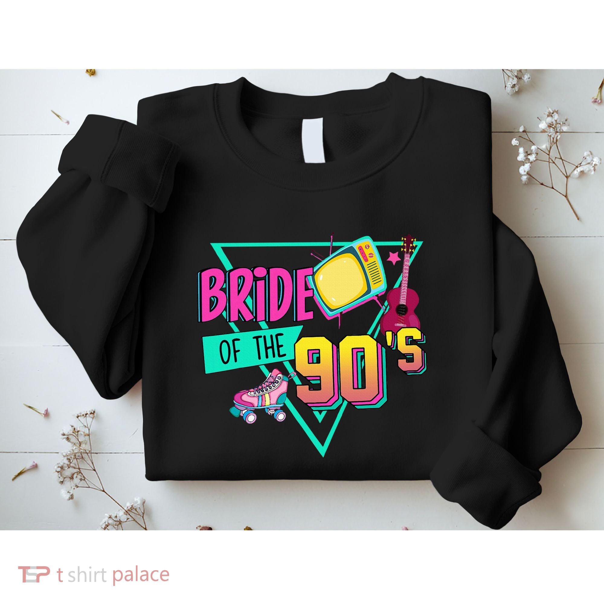 Bride Of The 90s Retro 90s Bride Bachelorette Party Sweatshirt