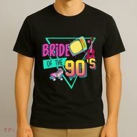 Bride Of The 90s Retro 90s Bride Bachelorette Party T-Shirt thumb 3