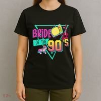 Bride Of The 90s Retro 90s Bride Bachelorette Party T-Shirt thumb 4