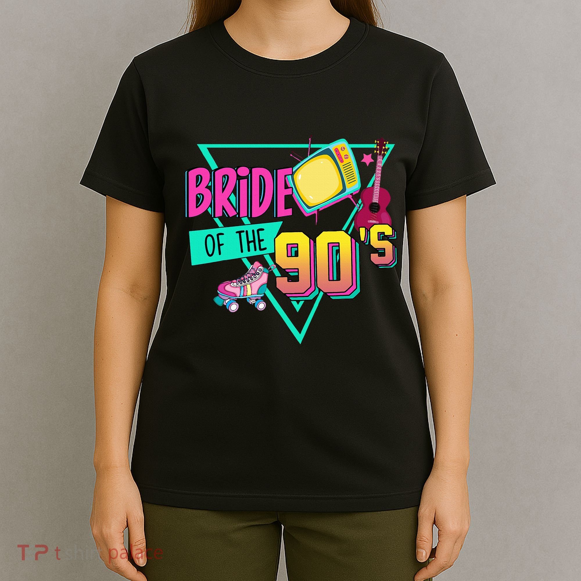 Bride Of The 90s Retro 90s Bride Bachelorette Party T-Shirt