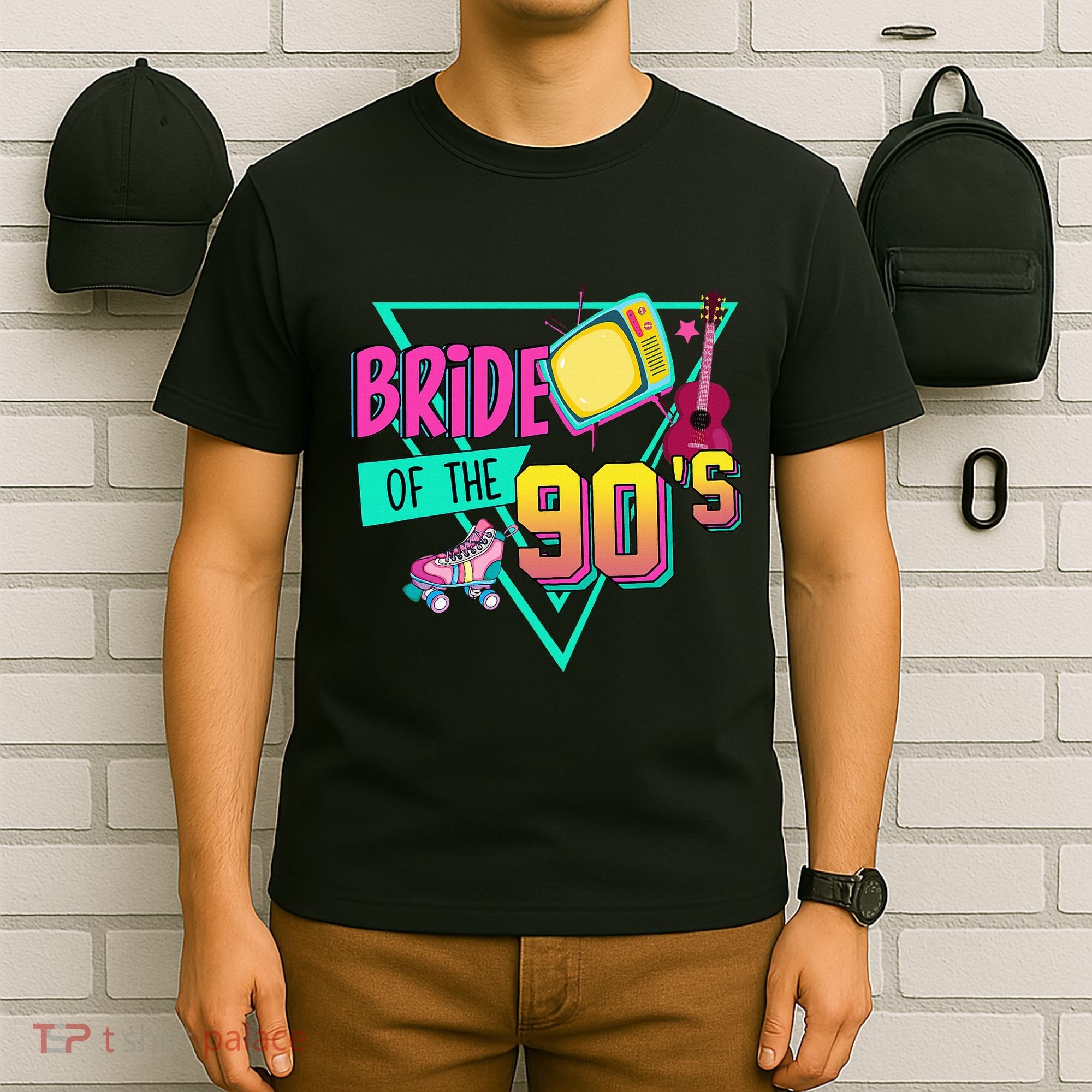 Bride Of The 90s Retro 90s Bride Bachelorette Party T-Shirt