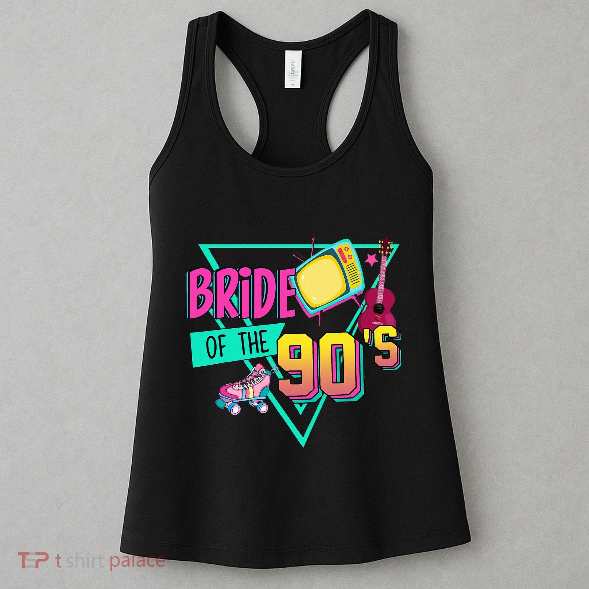 Bride Of The 90s Retro 90s Bride Bachelorette Party Women's Tank Top