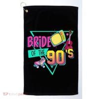 Bride Of The 90s Retro 90s Bride Bachelorette Party Golf Towel thumb 0